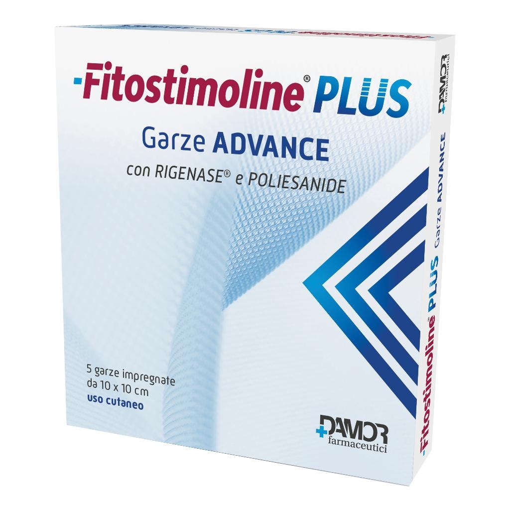 FITOSTIMOLINE PLUS GARZE ADVANCE IMPREGNATE 10X10 CM 5 PEZZI