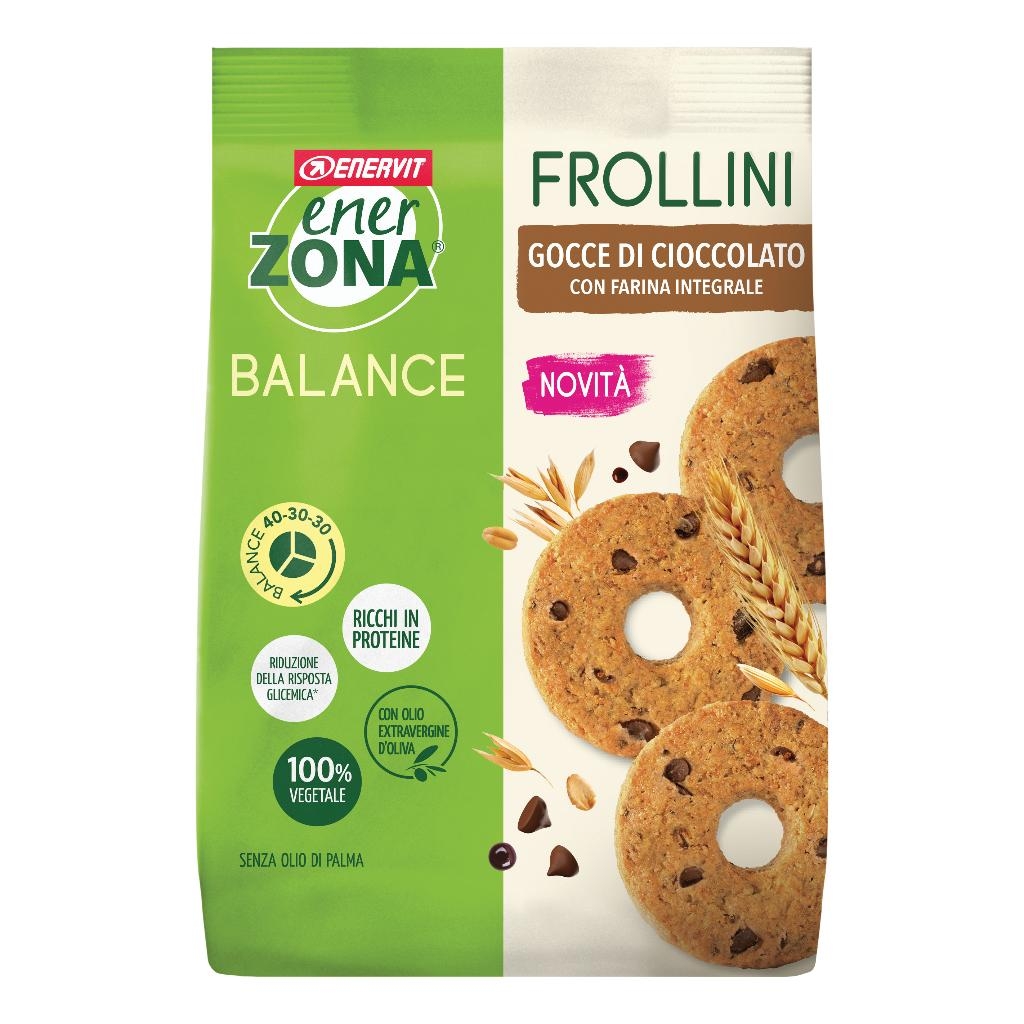 ENERZONA FROLLINI INTEGRALE GOCCE CIOCCOLATO 250 G