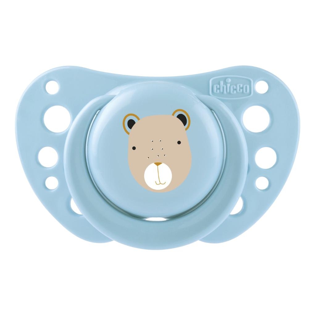 CHICCO SUCCHIETTI AIR AZZURRO SILICONE 2-6 MESI 2 PEZZI