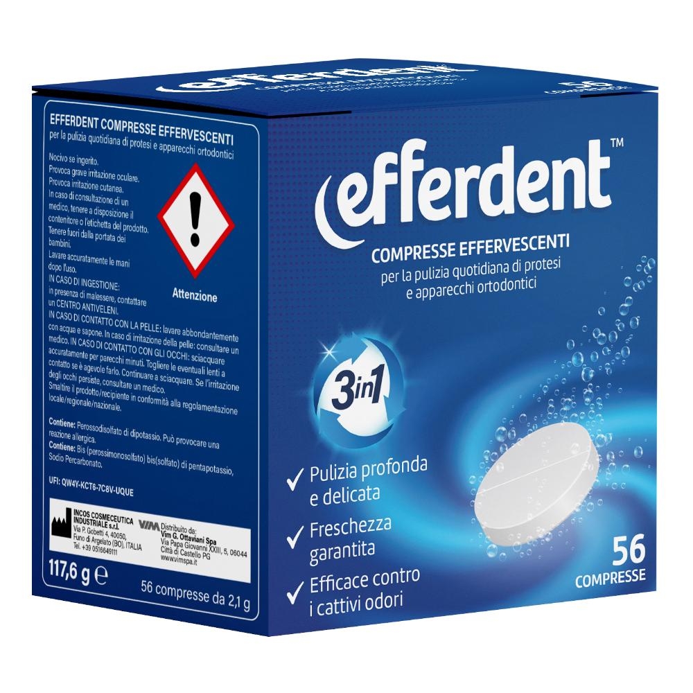 EFFERDENT 56 COMPRESSE EFFERVESCENTI