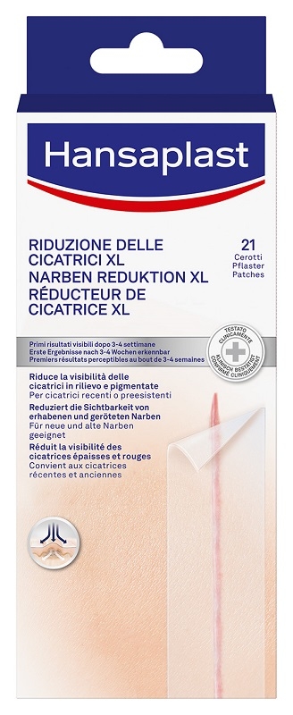 CEROTTO RIDUZIONE DELLE CICATRICI XL HANSAPLAST 21 PEZZI