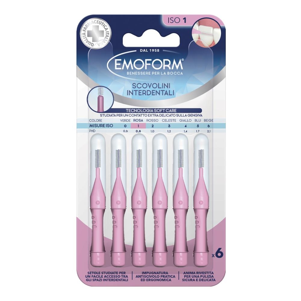 EMOFORM SCOVOLINO ISO 1 ROSA 6 PEZZI