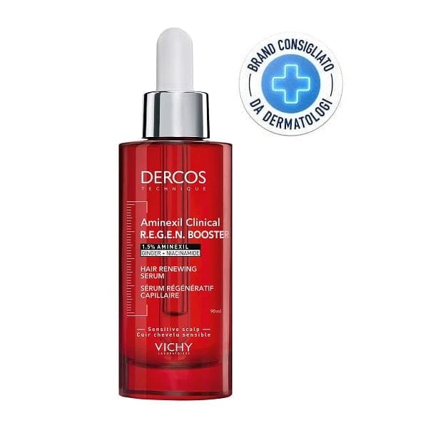 Vichy Dercos - Aminexil Clinical REGEN Booster Siero Anti-caduta Capelli, 90ml