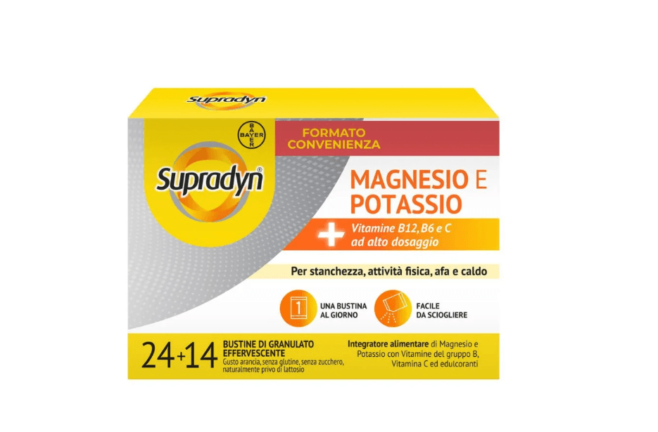 Supradyn Magnesio e Potassio Equilibrio Elettrolitico e Idrosalino, 14+24Bustine