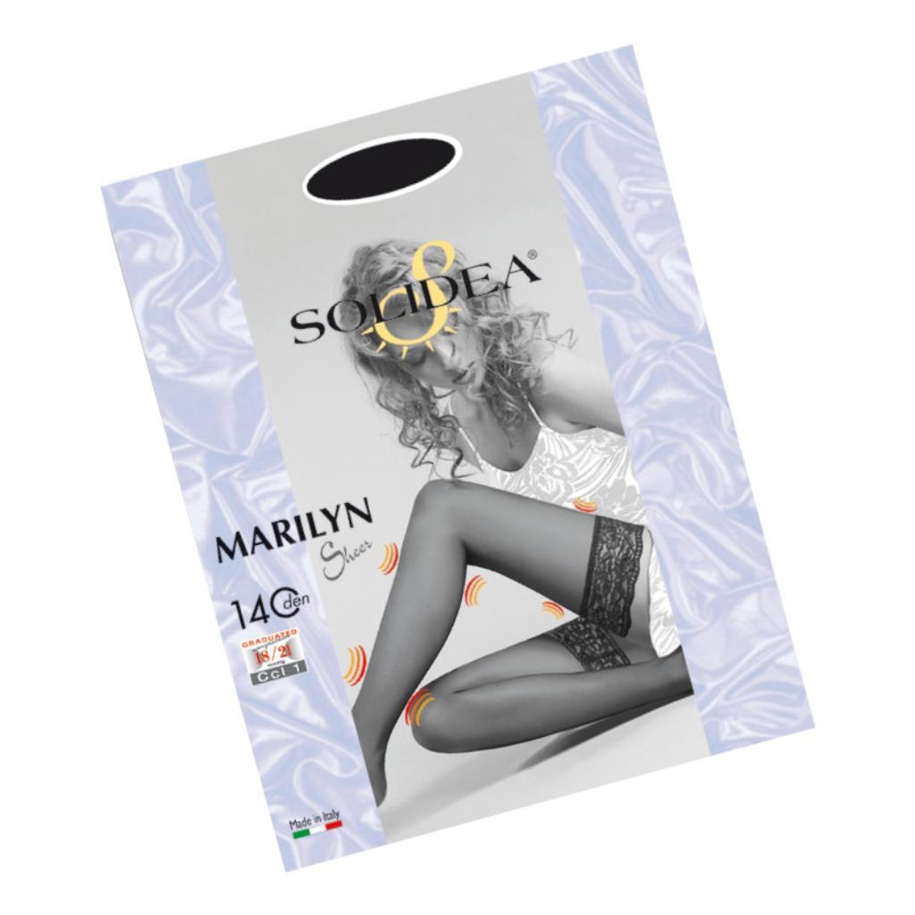 MARILYN 140 SHEER CALZA AUTOREGGENTE SABBIA 2