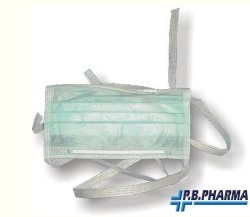 MASCHERINA TNT A 3 VELI CON ELASTICI 50 PEZZI