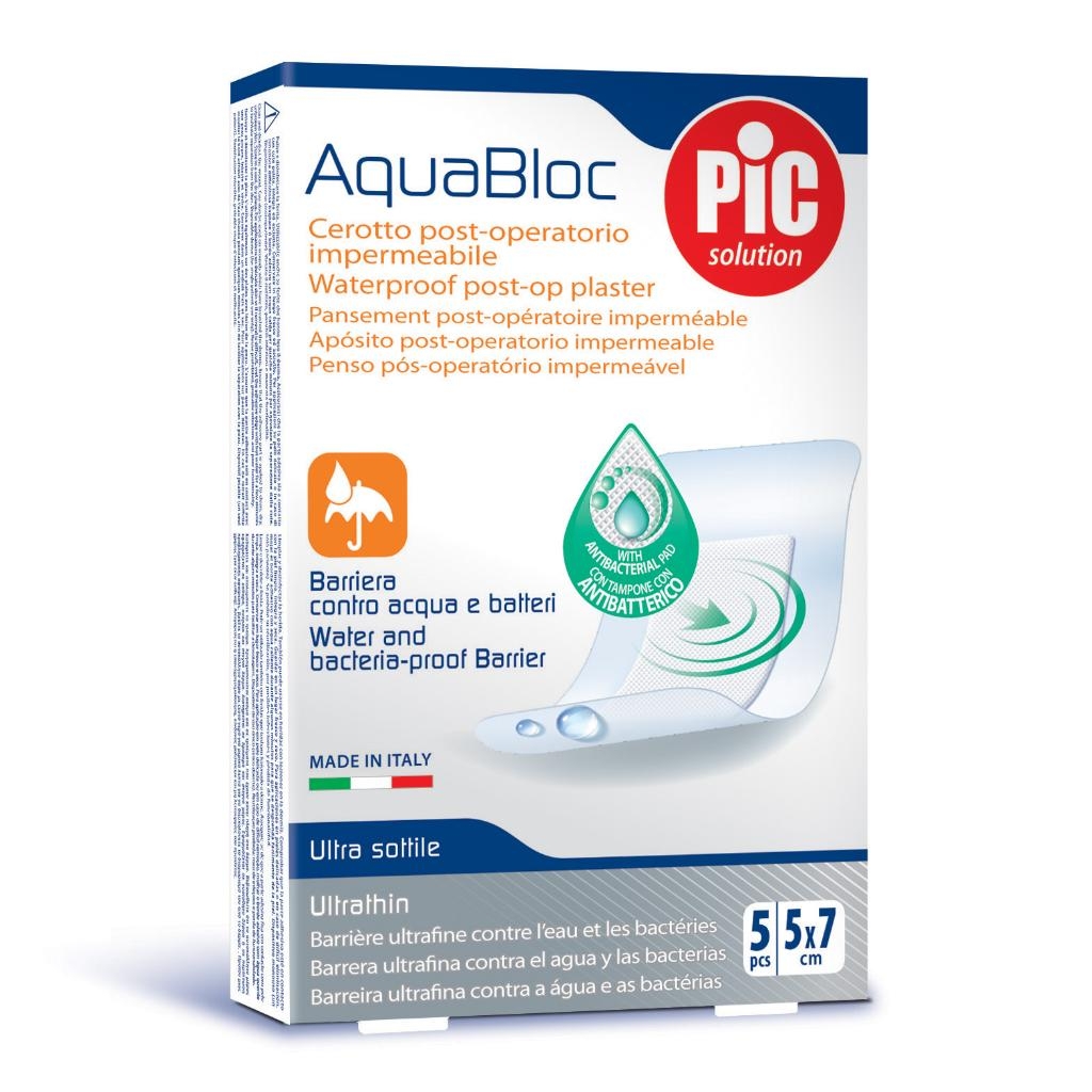 CEROTTO PIC AQUABLOC 5X7 STERILE ANTIBATTERICO 5 PEZZI