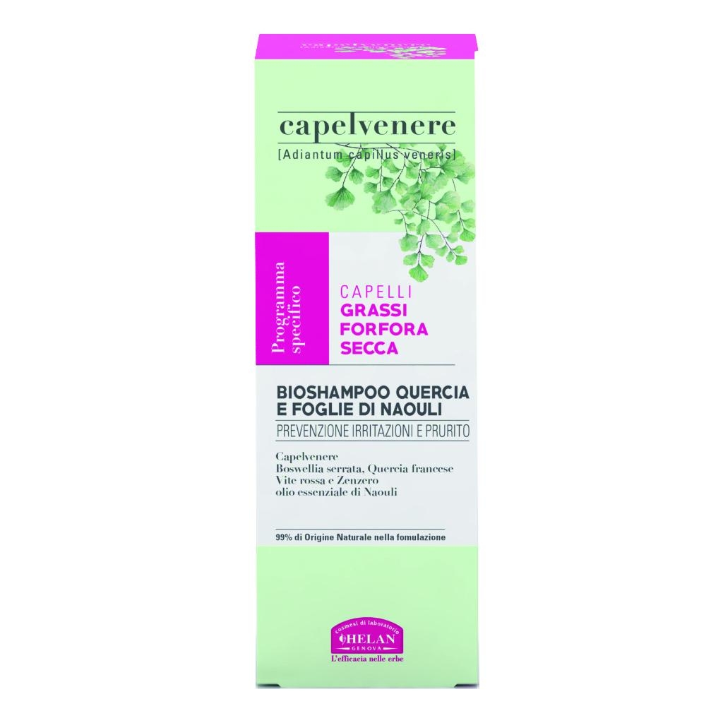 CAPELVENERE BIOSHAMPOO AI LEGNI DI QUERCIA E FOGLIE DI NAOULI 200 ML
