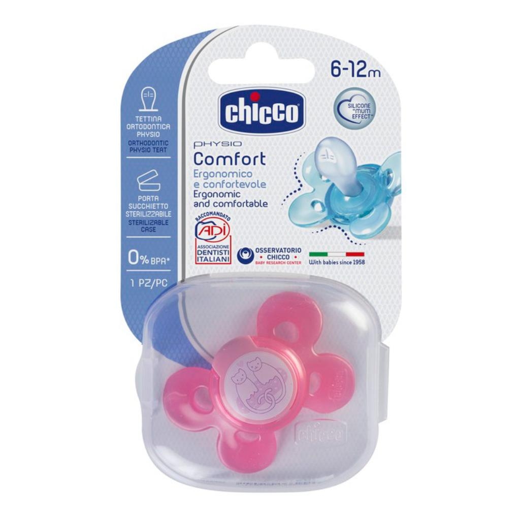 CHICCO SUCCHIETTO COMFORT GIRL IN SILICONE 6-16 MESI 1 PEZZO