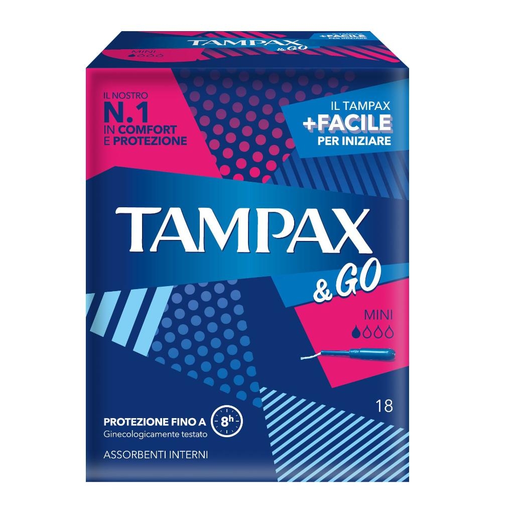 TAMPAX & GO MINI 18 PEZZI