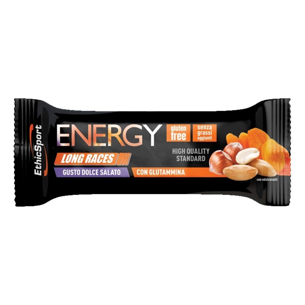 ETHICSPORT ENERGY LONG RACES BARRETTA ENERGETICA DOLCE SALATO CON GLUTAMMINA 42 G
