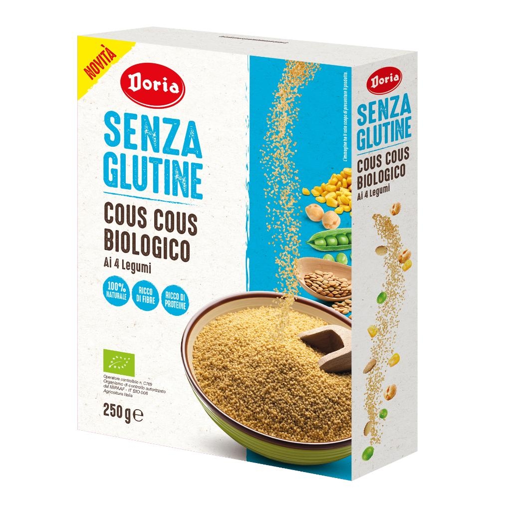 DORIA COUS COUS BIOLOGICO 4 LEGUMI 250 G