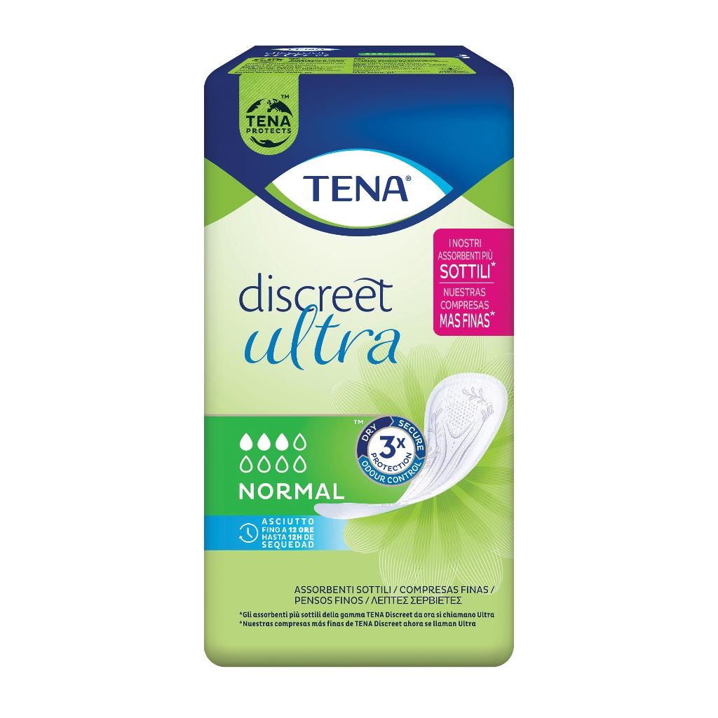 PANNOLONE SAGOMATO TENA DISCREET ULTRA NORMAL 16 PEZZI