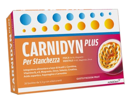 CARNIDYN PLUS 20 BUSTINE DA 5,3 G GUSTO PASSION FRUIT