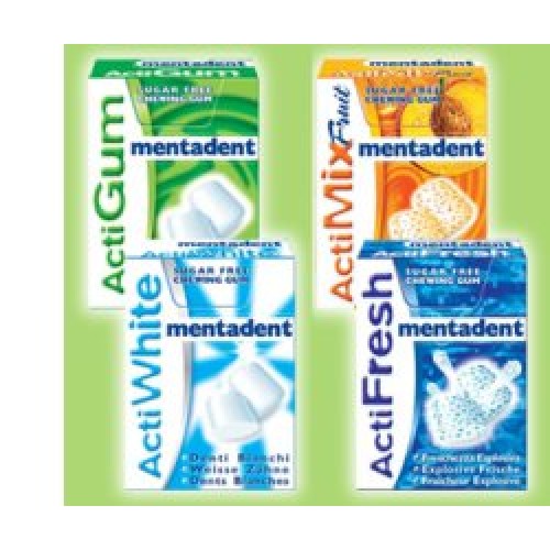 MENTADENT WHITE CHEWING GUM25G
