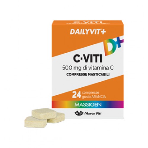DAILYVIT+ C VITI 500MG 24CPR