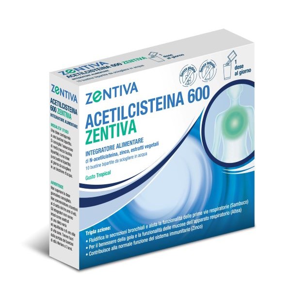 ACETILCISTEINA 600 ZENT 10BUST