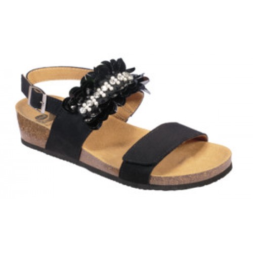 CHANTAL SANDAL MICROF BLACK 36