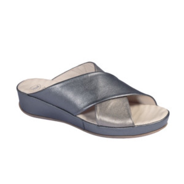 MERRIE TUMBLED LEATH BLU/PEW39