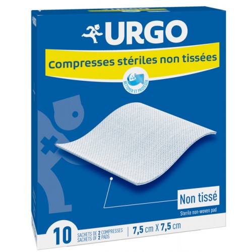 URGO COMPR STER COT7,5X7,5 10P