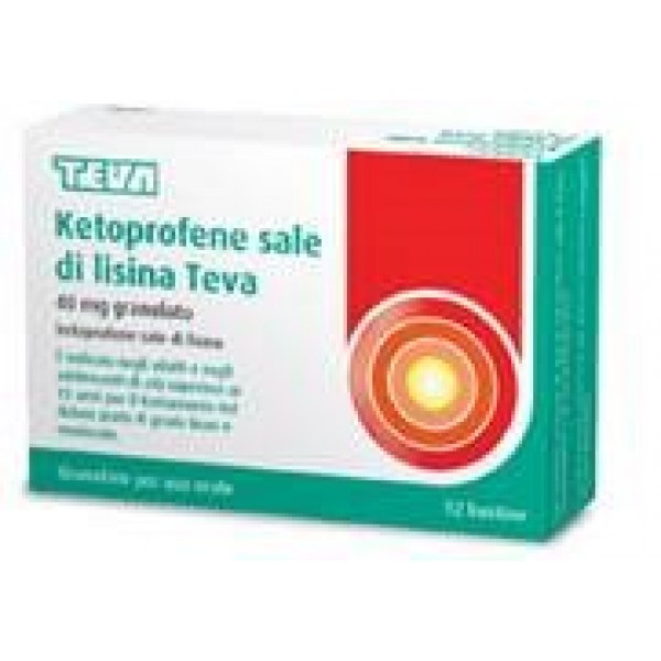 KETOPROFENE LISINA TEVA 12BS