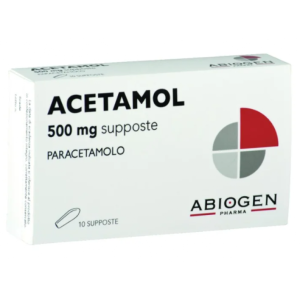 ACETAMOL 10SUPP 500MG