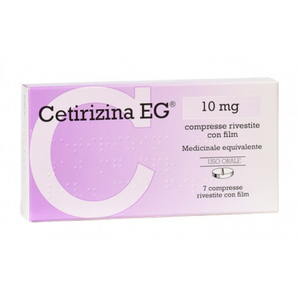 CETIRIZINA EG 7CPR RIV 10MG