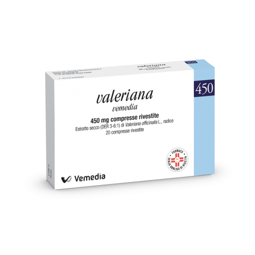 VALERIANA VEMEDIA 20CPR RIV450